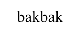 BAKBAK trademark