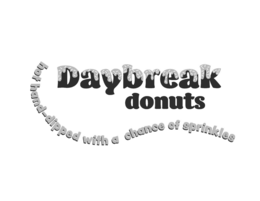 DAYBREAK DONUTS HOT HAND-DIPPED WITH A CHANCE OF SPRINKLES trademark