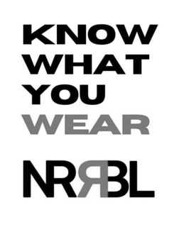 KNOW WHAT YOU WEAR NRRBL trademark