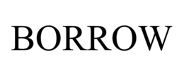 BORROW trademark