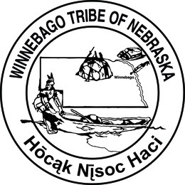 HŌCAK NISOC HACI TRIBE WINNEBAGO WINNEBAGO OF NEBRASKA trademark