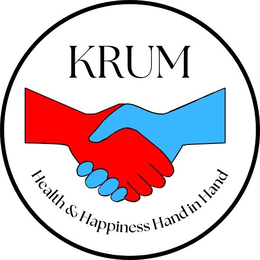 KRUM HEALTH & HAPPINESS HAND IN HAND trademark