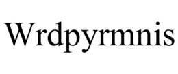 WRDPYRMNIS trademark
