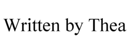 WRITTEN BY THEA trademark