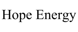 HOPE ENERGY trademark