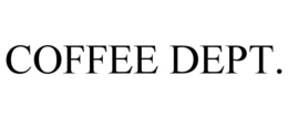 COFFEE DEPT. trademark