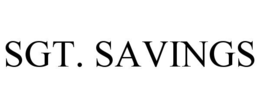 SGT. SAVINGS trademark