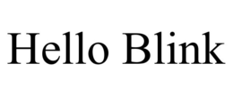 HELLO BLINK trademark