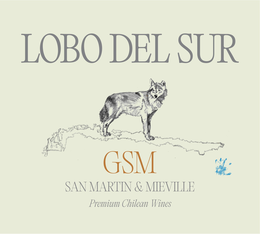 LOBO DEL SUR GSM SAN MARTIN & MIEVILLE GSM PREMIUM CHILEAN WINES trademark
