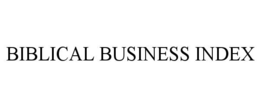 BIBLICAL BUSINESS INDEX trademark