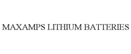 MAXAMPS LITHIUM BATTERIES trademark