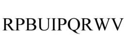 RPBUIPQRWV trademark