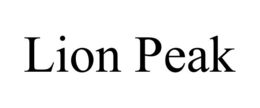 LION PEAK trademark