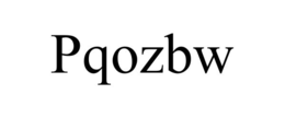 PQOZBW trademark