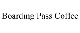 BOARDING PASS COFFEE trademark