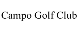 CAMPO GOLF CLUB trademark