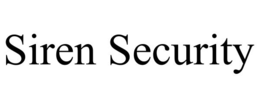 SIREN SECURITY trademark