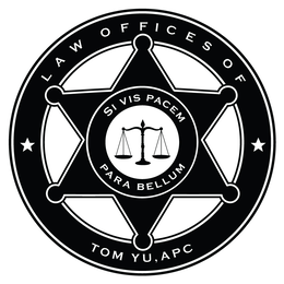 LAW OFFICES OF TOM YU, APC SI VIS PACEM PARA BELLUM trademark