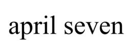 APRIL SEVEN trademark