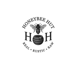 HONEYBEE HUT REAL ∙ RUSTIC ∙ RAW HH trademark