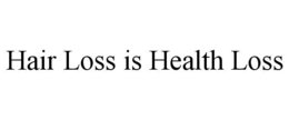 HAIR LOSS IS HEALTH LOSS trademark