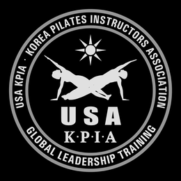 USA KPIA · KOREA PILATES INSTRUCTORS ASSOCIATION USA K·P·I·A GLOBAL LEADERSHIP TRAINING trademark