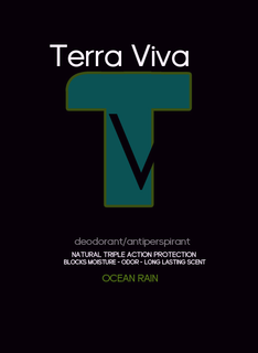 TERRA VIVA T V DEODORANT/ANTIPERSPIRANT NATURAL TRIPLE ACTION PROTECTION BLOCKS MOISTURE - ODOR-LONG LASTING SCENT OCEAN RAIN trademark
