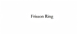 FRISSON RING trademark