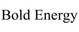 BOLD ENERGY trademark