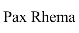 PAX RHEMA trademark