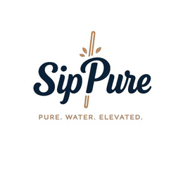 SIP PURE PURE. WATER. ELEVATED. trademark