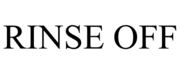 RINSE OFF trademark