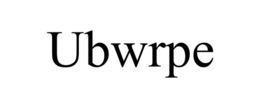 UBWRPE trademark