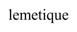 LEMETIQUE trademark