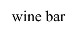 WINE BAR trademark
