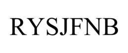 RYSJFNB trademark