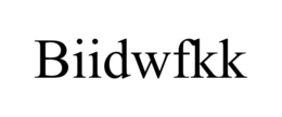 BIIDWFKK trademark