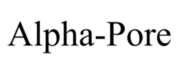 ALPHA-PORE trademark