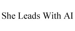 SHE LEADS WITH AI trademark