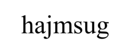 HAJMSUG trademark