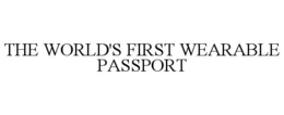 THE WORLD'S FIRST WEARABLE PASSPORT trademark