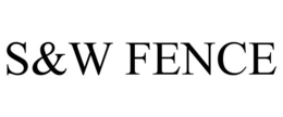 S&W FENCE trademark
