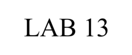 LAB 13 trademark