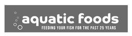 AQUATIC FOODS FEEDING YOUR FISH FOR THE PAST 25 YEARS trademark