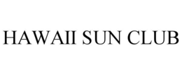 HAWAII SUN CLUB trademark