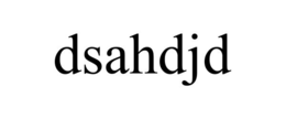 DSAHDJD trademark