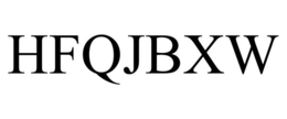 HFQJBXW trademark