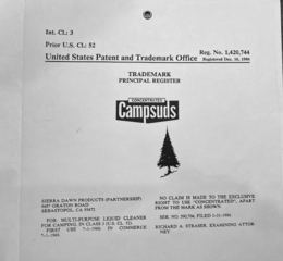 CONCENTRATED CAMPSUDS trademark