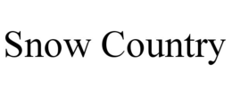 SNOW COUNTRY trademark
