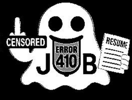 ERROR 410 JOB CENSORED RESUME trademark